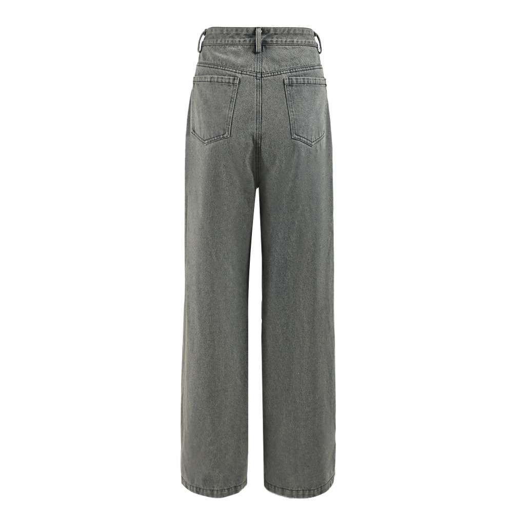 Straight Long Denim Pants image 2