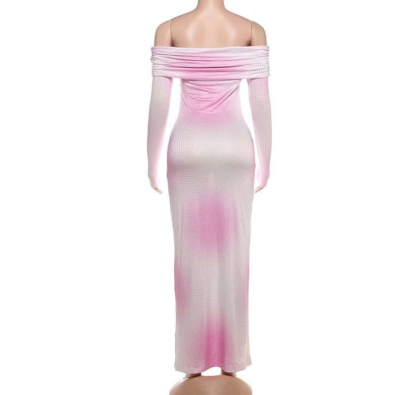 Elegant Off-Shoulder Sequin Maxi Dress image 3