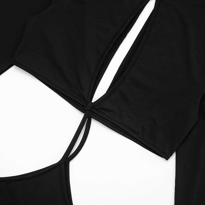 Cut-Out Evening Gown with Chain Detailing image 6