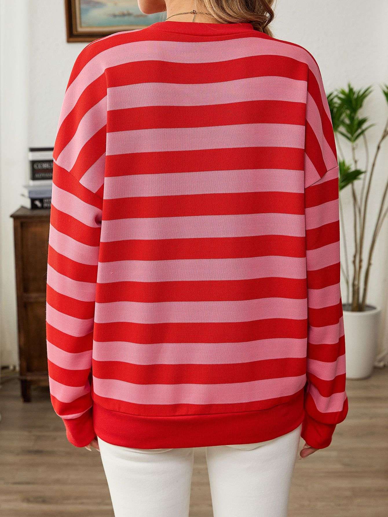 Striped Oversized Sweatshirt image 3
