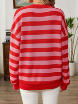 Striped Oversized Sweatshirt image 3