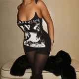 Graphic Text Bodycon Dress image 4