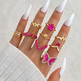Stylish Rings with Crystal Accents image 1