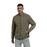 Solid Winter Down Jacket Quilted Jacket - L, Herbal Green image