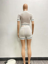 Knitted Two-Piece Shorts Set image 6