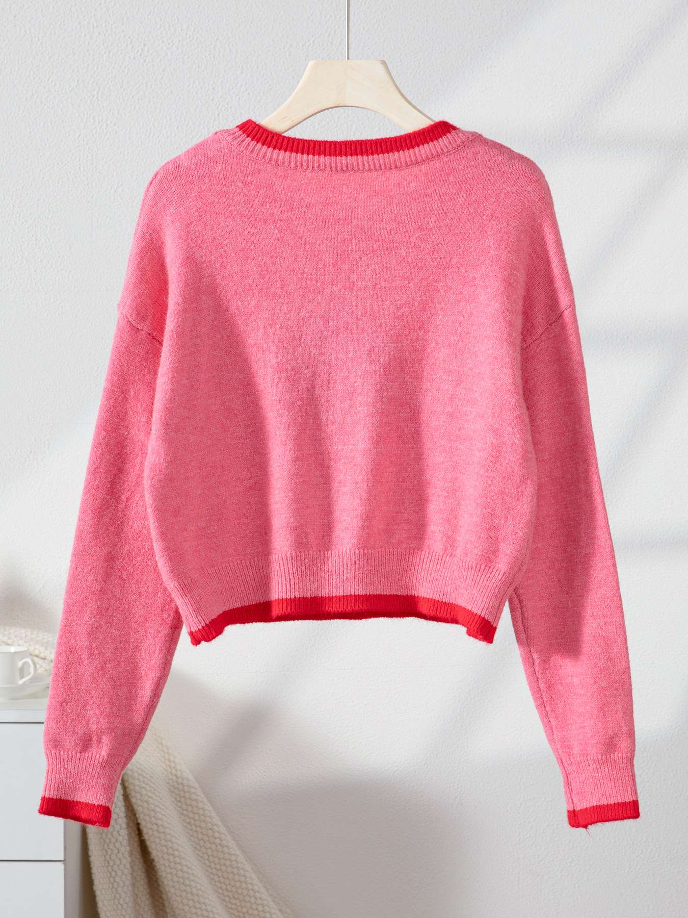 Cozy Strawberry Print Sweater image 4