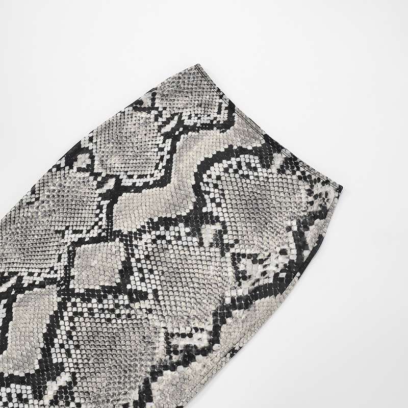 Snake Print Maxi Skirt image 4