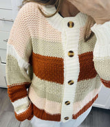 Mixed Stripes Colorful button-Up Sweater image 6