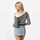 Colour Block Knit Pullover image 1