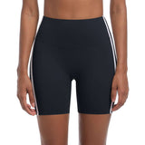Seamless High-Waisted Biker Shorts - Black, L image