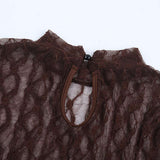 Lace Midi Dress with Long Sleeves image 4