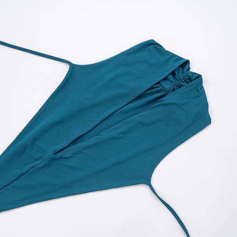 Cut-Out Deep V Neck Top & Pants image 3