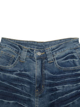 High-Waisted Wide-Leg Distressed Jeans image 5
