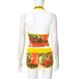 Tropical Print Two-Piece Set image 3