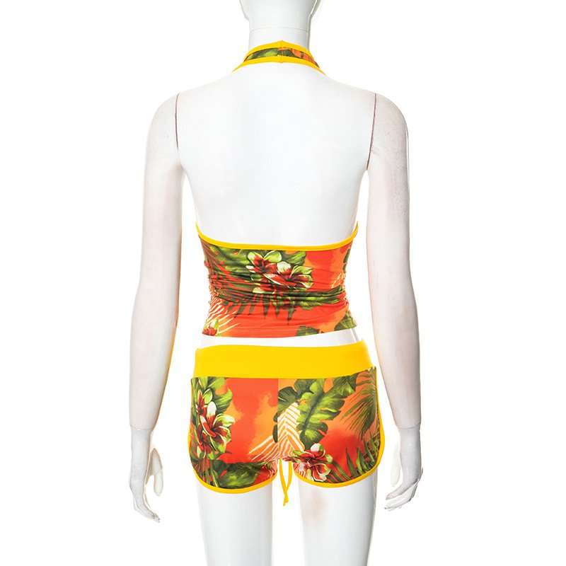 Tropical Print Two-Piece Set image 3