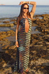 Elegant Tie-Dye Maxi Dress image 1