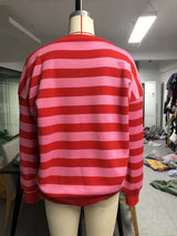 Striped Oversized Sweatshirt image 4