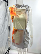 Floaty Floral Print Sleeveless Dress image 1