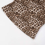 Leopard Print Strapless Top & Skirt Set image 6