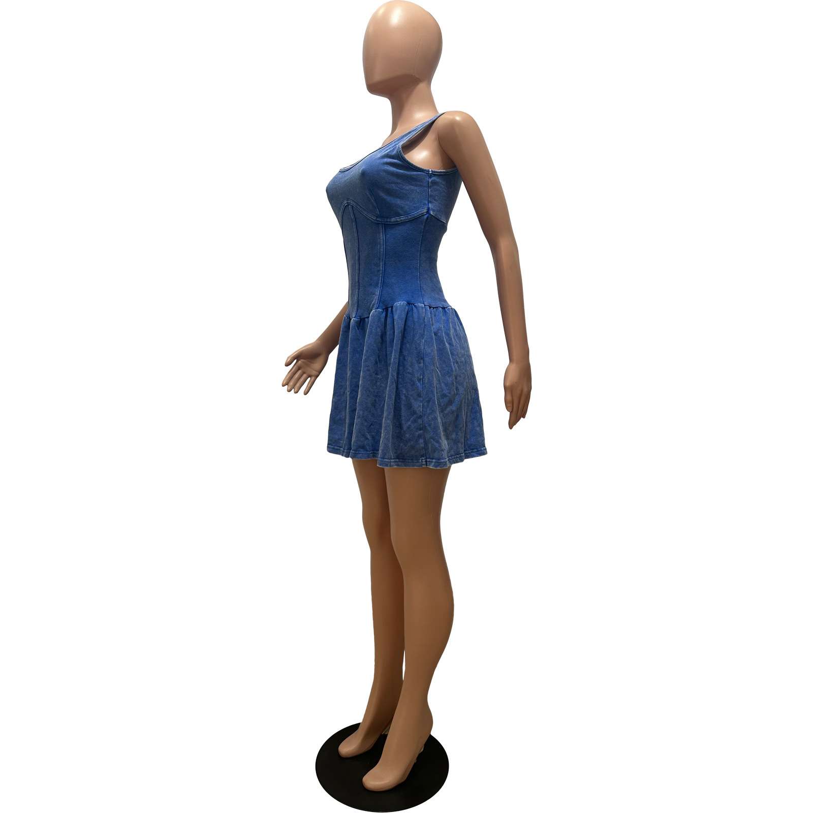 Denim Doll Corset Dress image 6