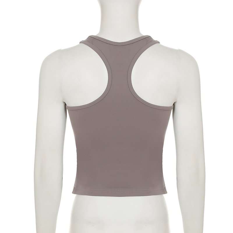 Square-Neck Fitted Tank Top image 4