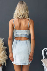 Mini Dress with Front Zipper image 3