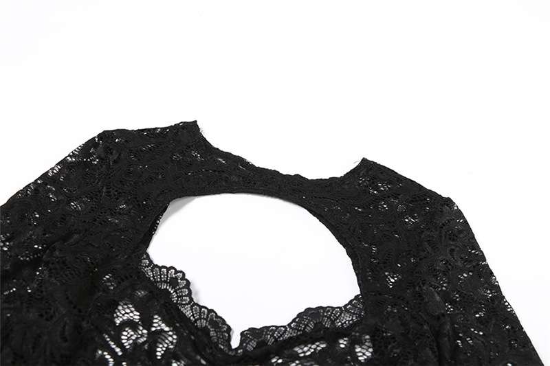 Hollow See-Through Bodysuit and Pants image 6