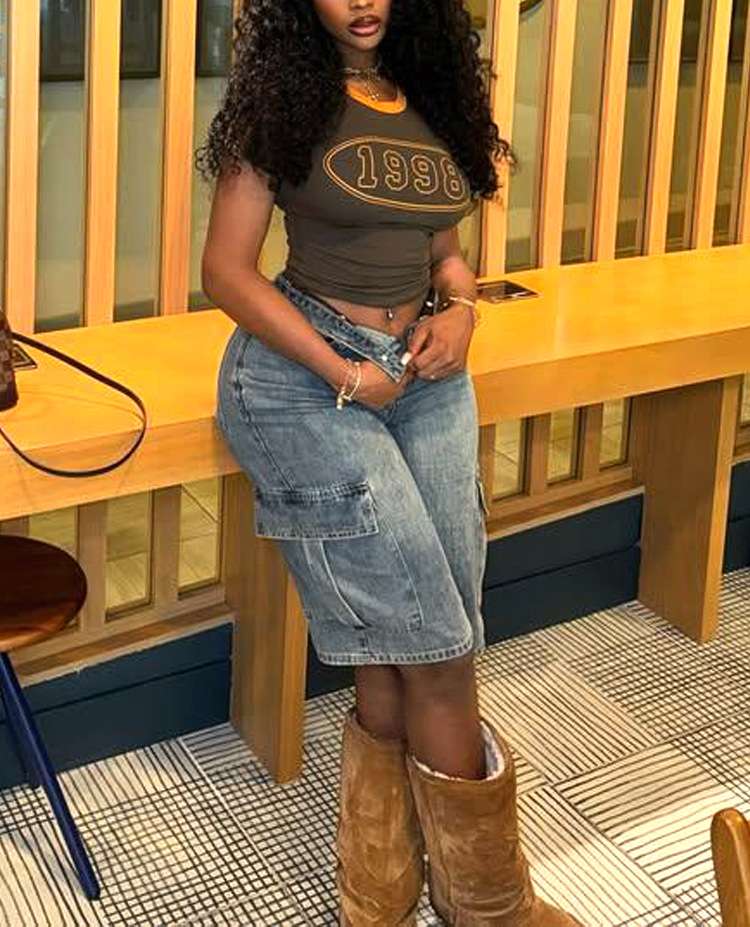 Casual Street Style Cargo Shorts image 6