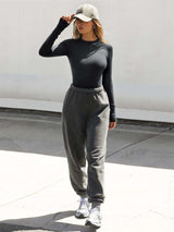 Classic Ribbed Long-Sleeve Top image 4