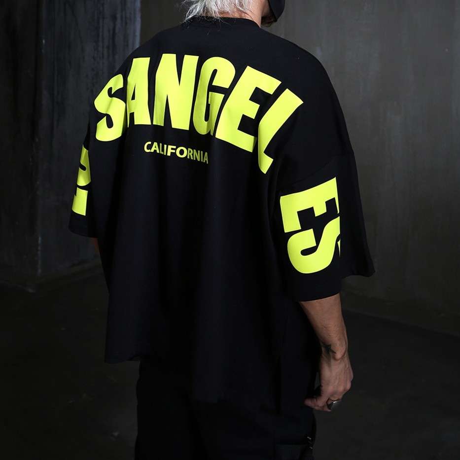 Oversized T-Shirt with Neon Print image 7