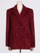 Long Blazer Coat With Belt image 1
