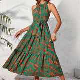 Floral Tiered Maxi Dress image 1