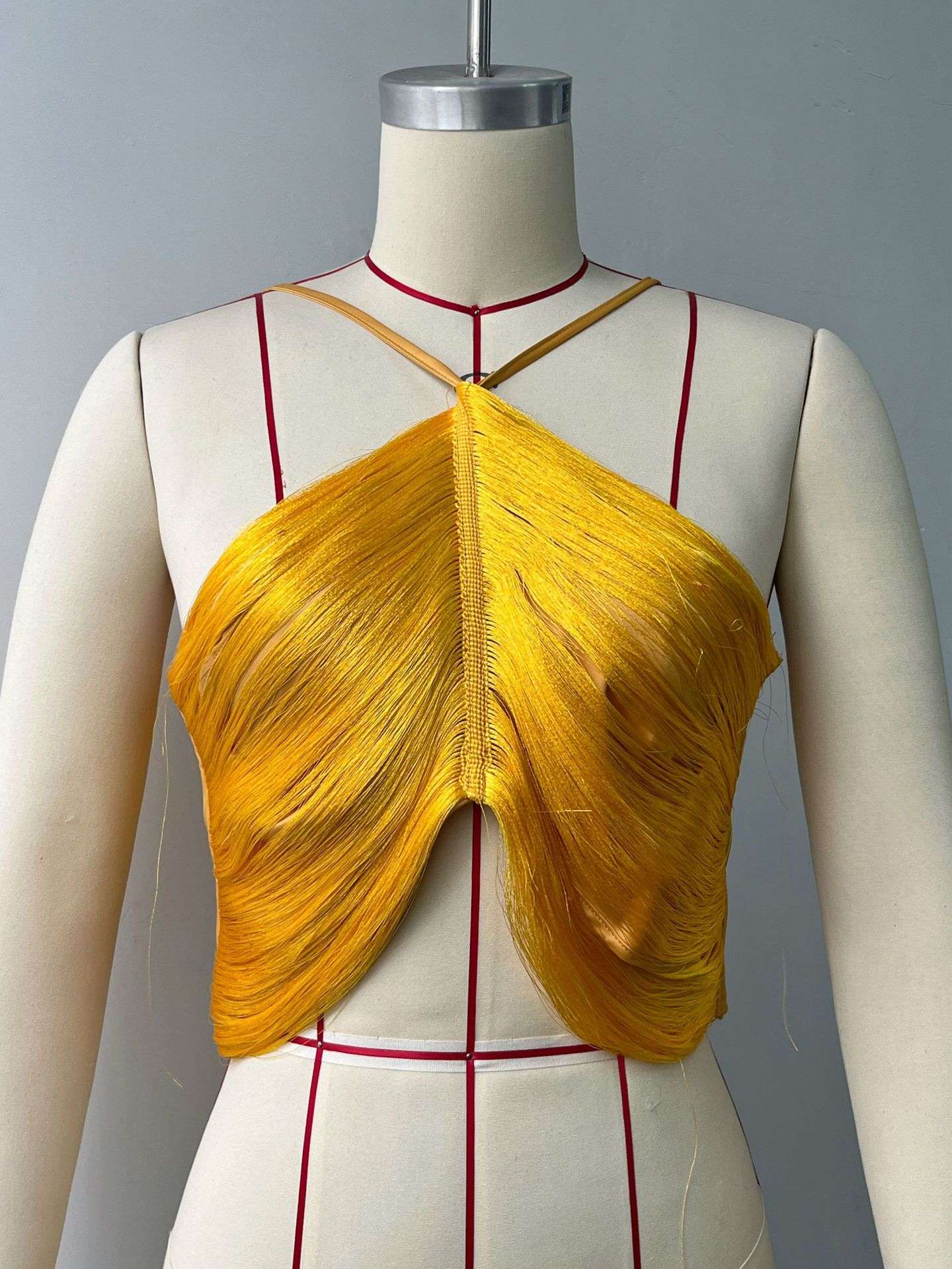 Metallic Halter Crop Top image 4