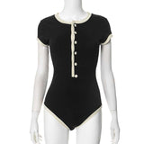Vintage-Inspired Cap Sleeve Bodysuit image 5