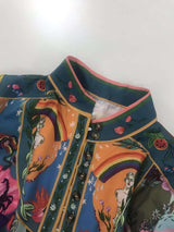 Graffiti Print Holiday Vacation Dress image 3