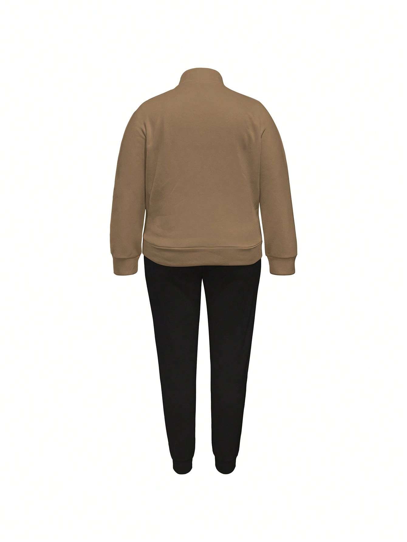 Stylish Color Block Zip-Up Track Suit image 5