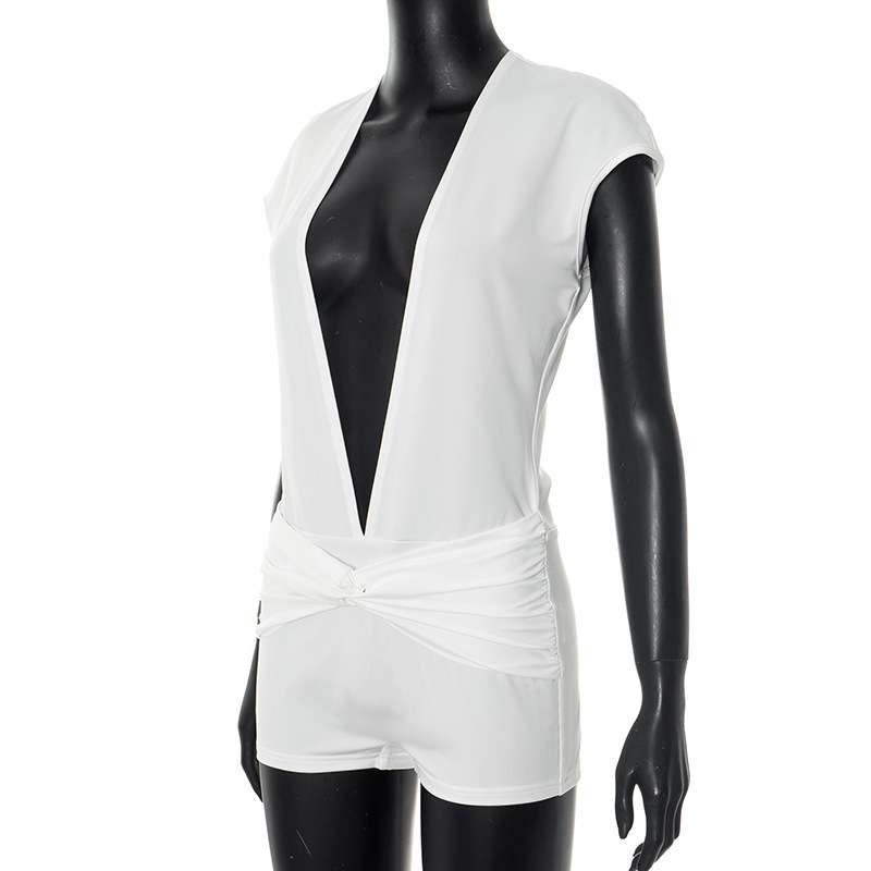 Deep V-Neck Sleeveless Romper image 8