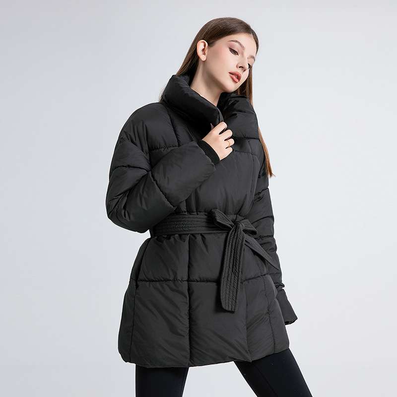 Loose waist jacket mid-length puffer Coat image 1