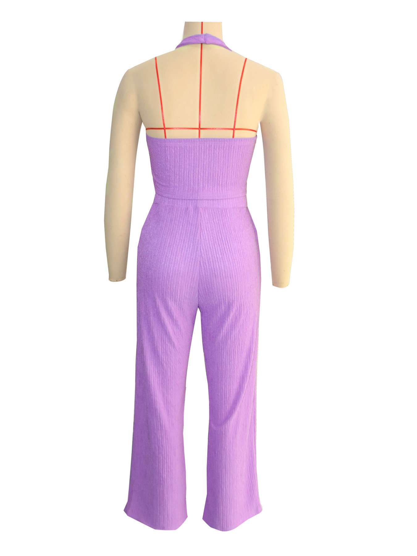 Ribbed Two-Piece Set with Button Details image 2