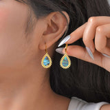 Gold-Plated Drop Earrings image 0