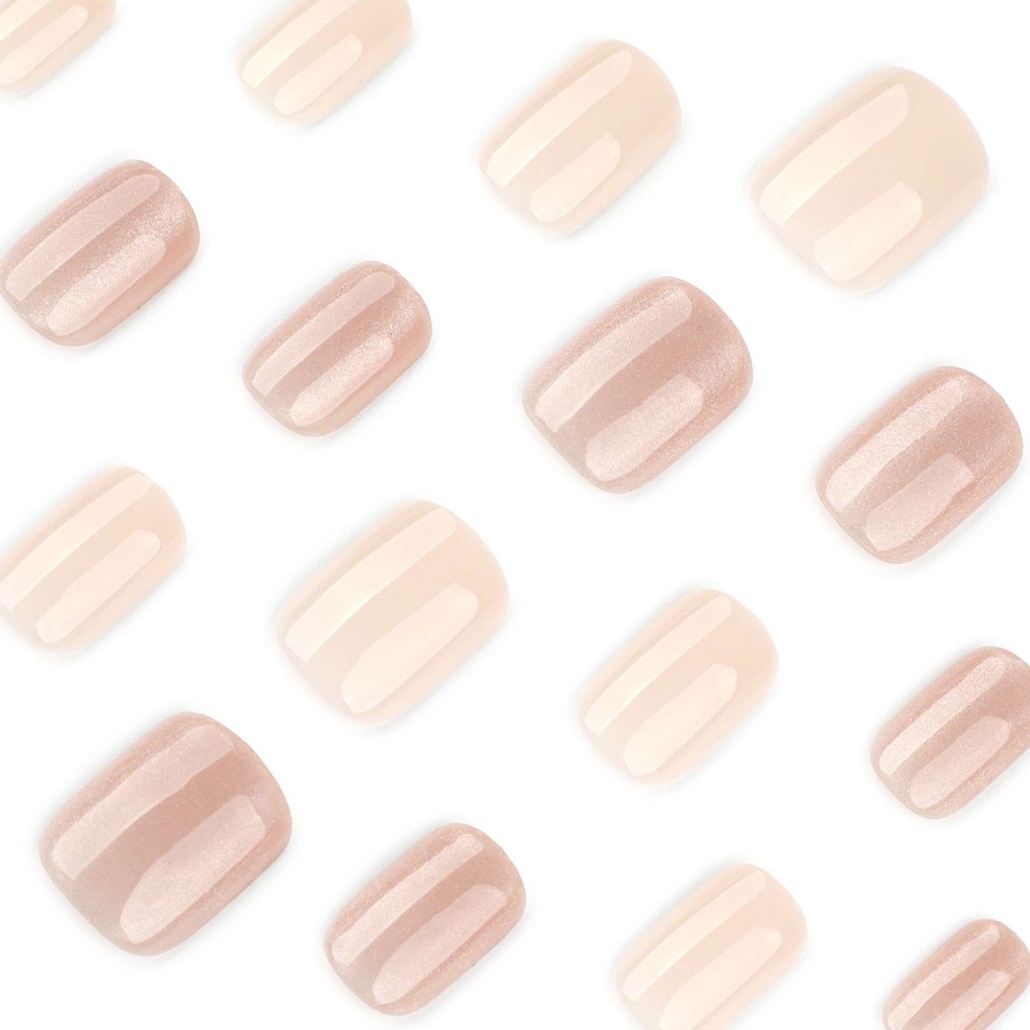 Elegant Glitter Short Acrylic Nails image 3