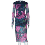 Floral Printed Bodycon Dress image 4