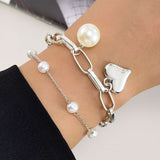 Love Heart Pendant Bracelet Set image 0