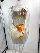 Floaty Floral Print Sleeveless Dress image 2