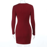 Long Sleeve Bodycon Dress image 7