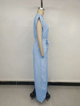 Casual Striped Sleeveless Jumpsuit image 6