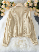 Cozy Beige Knitted Cardigan image 3