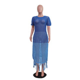 Ocean Breeze Crochet Maxi Dress image 5