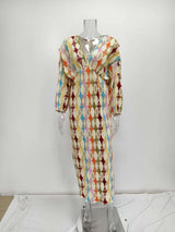 Geometric Patterns Print Midi Dress image 2