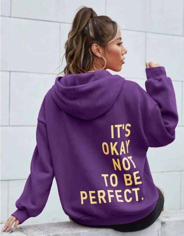 Oversized Hoodie OKAY NOT TO BE PERFECT image 5